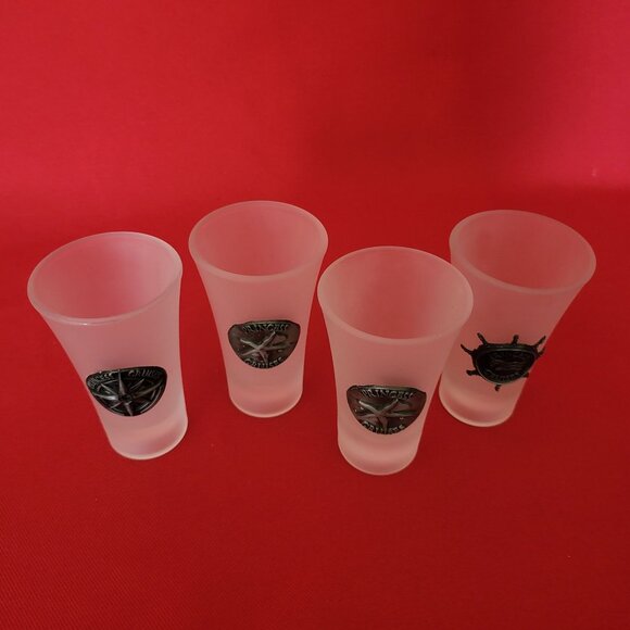Princess Cruises Shot Glasses Set of 4 Nautical Maritime - Picture 3 of 12